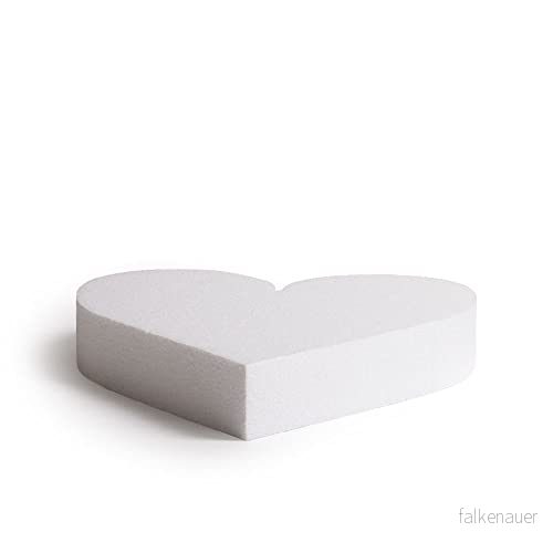 Decora 0173914 tårta Dummy, hjärtform, 15 x 5 H cm 8024622042028