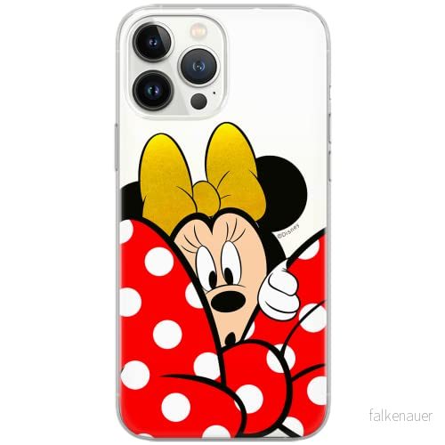 ERT GROUP mobiltelefonfodral för Huawei P30 Lite originalt och officiellt licensierat Disney mönster Minnie 015 Vit optimalt anpassad till formen på mobiltelefonen, gedeeltelijk transparant 5902980424577