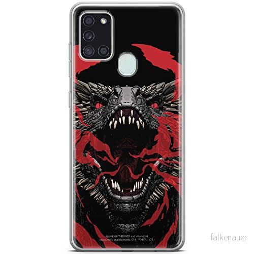 ERT GROUP mobiltelefonfodral för Samsung A21s originalt och officiellt licensierat Game od Thrones mönster of 004 anpassad till formen på mobiltelefonen, fodral tillverkad av TPU plast 5903932667189