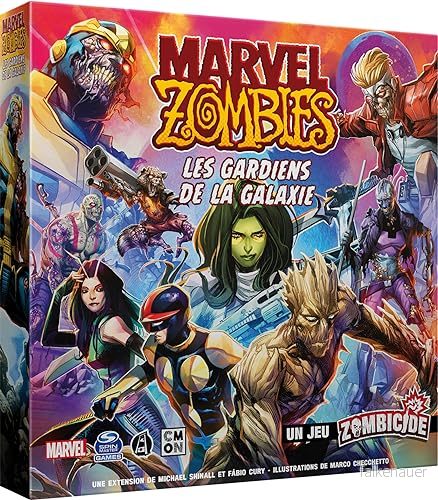 Asmodee Cmon Marvel Zombies expansion: Guardians of the Galaxy Ett zombicidspel brädspel actionspel kooperativa spel från 14 år fransk version 3558380112471