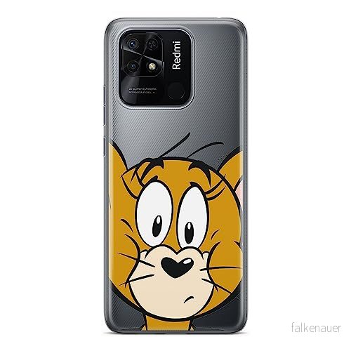 ERT GROUP mobiltelefonfodral för Xiaomi REDMI 10C originalt och officiellt licensierat Tom & Jerry mönster 002 optimalt anpassad till formen på mobiltelefonen, gedeeltelijk transparant 5905511542375