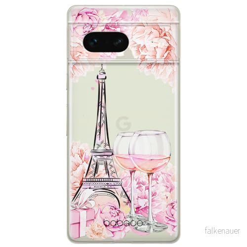 ERT GROUP mobiltelefonfodral för Google PIXEL 7 originalt och officiellt licensierat Babaco mönster Paris 001 optimalt anpassad till formen på mobiltelefonen, gedeeltelijk transparant 5905795147952