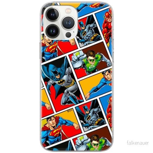 ERT GROUP mobiltelefonfodral för Apple Iphone 6/6S originalt och officiellt licensierat DC mönster Justice League 001 Vit anpassad till formen på mobiltelefonen, fodral tillverkad av TPU plast 5903040870181