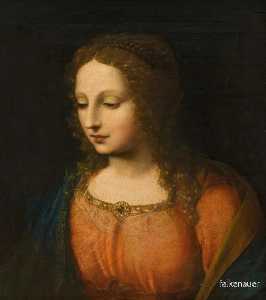 Målning Porträtt av en kvinna - Bernardino Luini - Bild 2