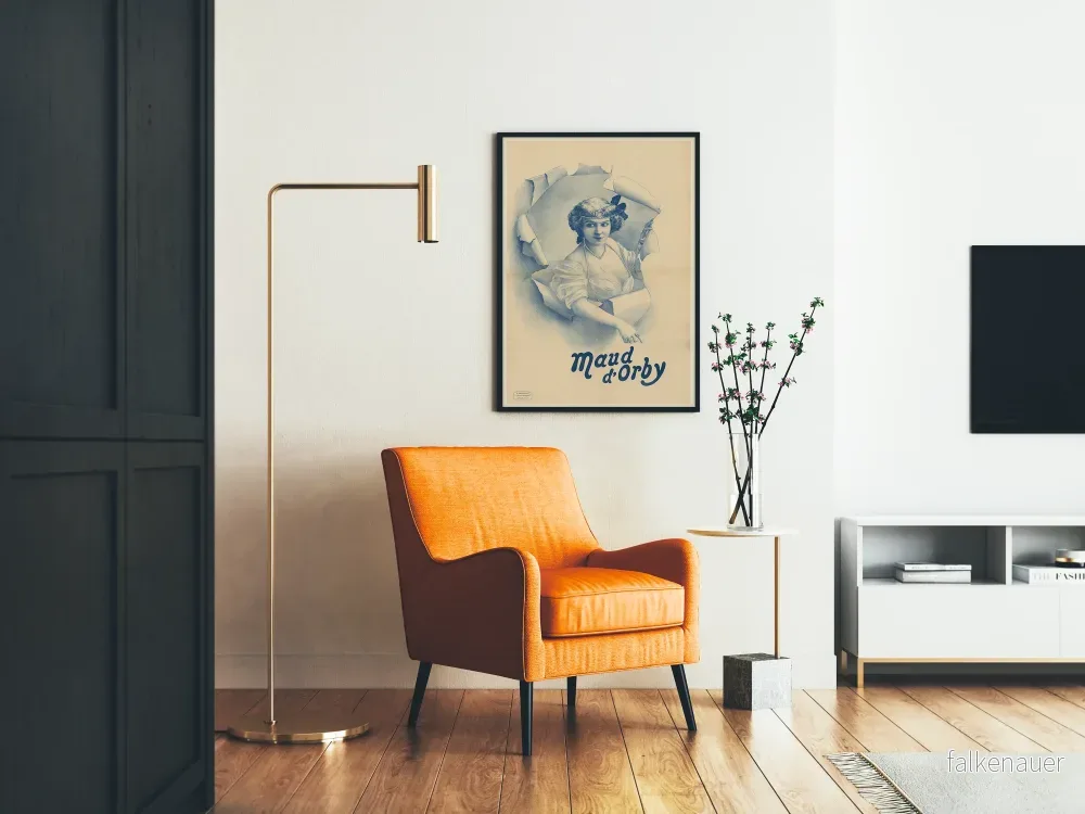 Vintageaffisch Maud d'Orby för väggdekoration - Bild 2