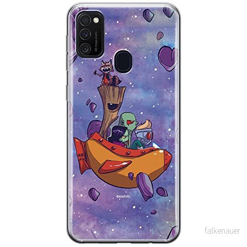 ERT GROUP mobiltelefonfodral för Samsung M21 originalt och officiellt licensierat Marvel mönster Guardians of the Galaxy 010 anpassad till formen på mobiltelefonen, fodral tillverkad av TPU plast 5903537837734
