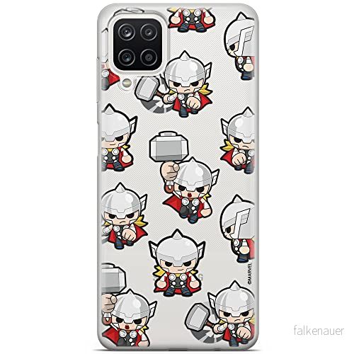 ERT GROUP mobiltelefonfodral för Samsung A12 / M12 originalt och officiellt licensierat Marvel mönster Thor 007 optimalt anpassad till formen på mobiltelefonen, gedeeltelijk transparant 5904805166716