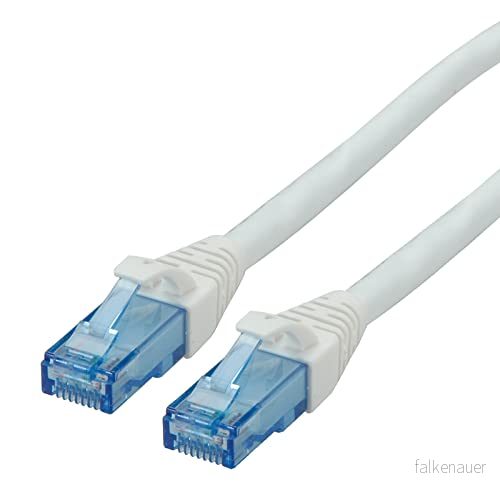 ROLINE Patchkabel Kat.6A UTP, komponentnivå, LSOH, vit, 1 m 7611990138975