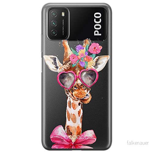 ERT GROUP mobiltelefonfodral för Xiaomi REDMI 9T originalt och officiellt licensierat Babaco mönster Giraffe 002 optimalt anpassad till formen på mobiltelefonen, gedeeltelijk transparant 5904805604737