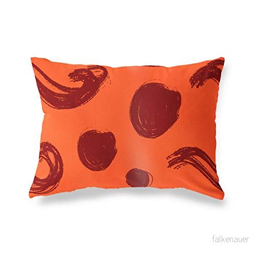 BonaMaison dekorativt kuddöverdrag, orange Bordeux prydnadskuddöverdrag, heminredning örngott för vardagsrum, soffa, sovrum, storlek: 45 x 60 cm Designad och tillverkad i Turkiet 4546679702662