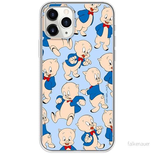 ERT GROUP mobiltelefonfodral för Iphone 11 PRO MAX originalt och officiellt licensierat Looney Tunes mönster Porky Pig 001 anpassad till formen på mobiltelefonen, fodral tillverkad av TPU plast 5905511615550