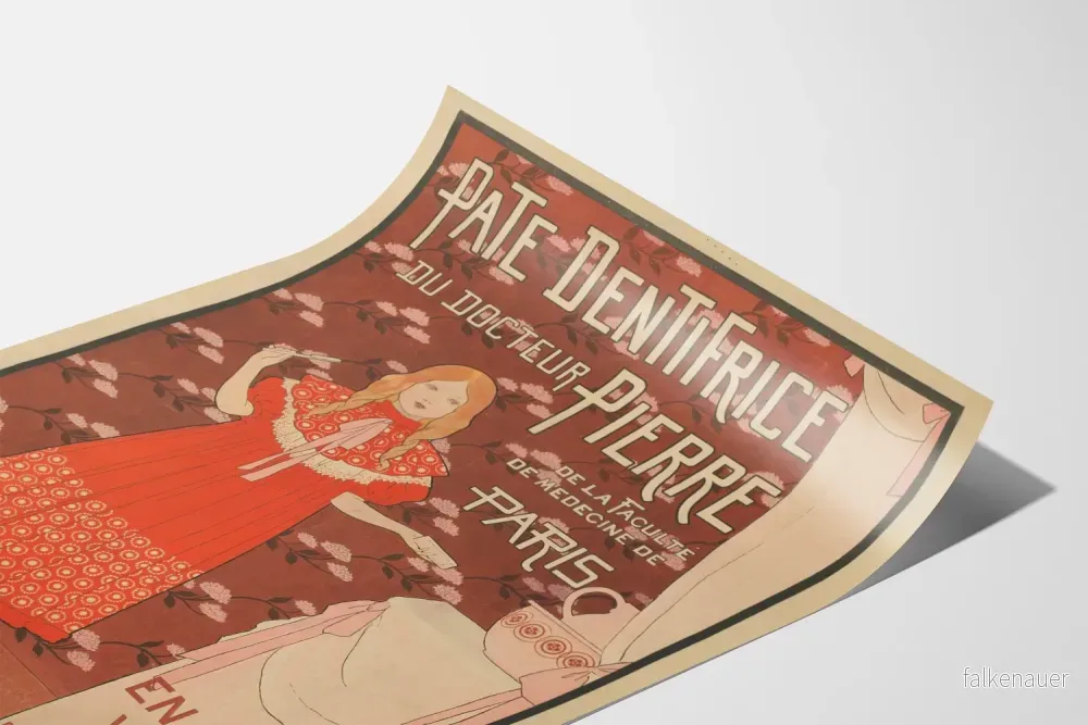 Vintageposter av Tandkrämspastan av Dr. Pierre - Bild 3