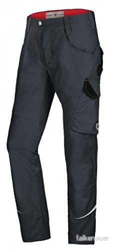 BP 1980 570 56 smala arbetsbyxor smal silhuett stretchmaterial elastisk rygg ergonomiskt snitt 65% polyester, 35% bomull lång passform storlek: 48 l färg: antracit 4055301092021