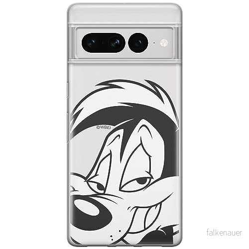 ERT GROUP mobiltelefonfodral för Google PIXEL 7 PRO originalt och officiellt licensierat Looney Tunes mönster Pepe Le Pew 001 optimalt anpassad till formen på mobiltelefonen, gedeeltelijk transparant 5905795165864