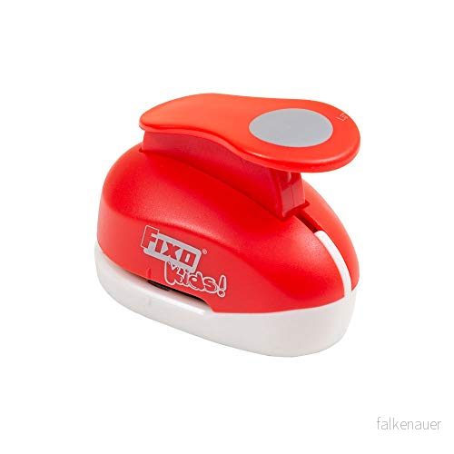 Fixo stansning med form, cirkel, 3,8 cm, röd, stor 8413623009978