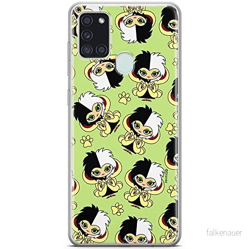 ERT GROUP mobiltelefonfodral för Samsung A21s originalt och officiellt licensierat Disney mönster Cruella 007 optimalt anpassad till formen på mobiltelefonen, fodral tillverkad av TPU plast 5905131494399