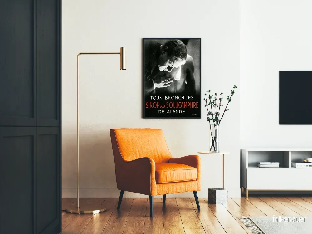 Vintageposter för Siraps med Solucamphre - Medicinsk väggdekoration - Bild 2