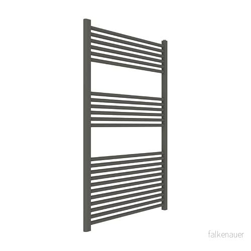 ERCOS Handdukshållare för handdukstork Badrum Mått 750x1200 MM Radiator Färg Quartz Matt, 1/2" Attacker Levereras Med Monteringssats 8053470354540