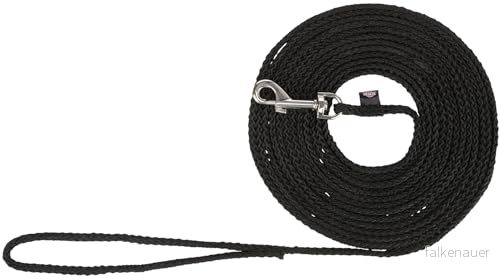 Trixie Tracking leash round S M: 5 m/ø mm black 4011905197517