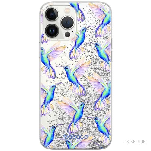ERT GROUP mobiltelefonfodral för Apple Iphone 6/7 / 8 originalt och officiellt licensierat Babaco mönster Hummingbird 002 Vit anpassad till formen på mobiltelefonen, med glitter overflow effekt 5903040199527