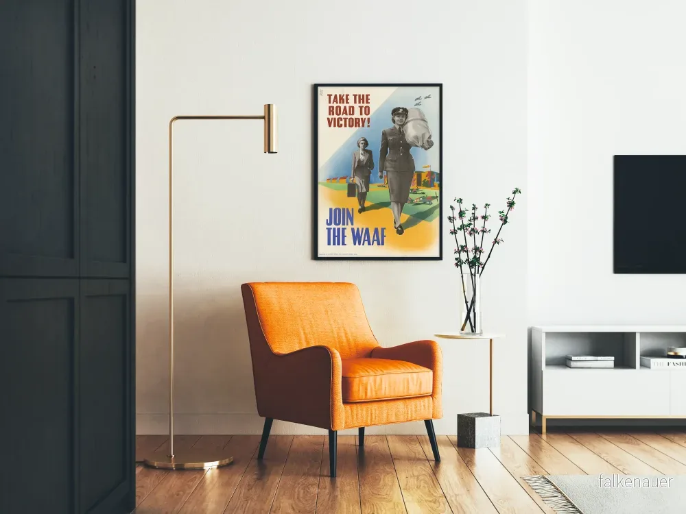 Vintage rekryteringsposter för WAAF - militär väggdekoration - Bild 2