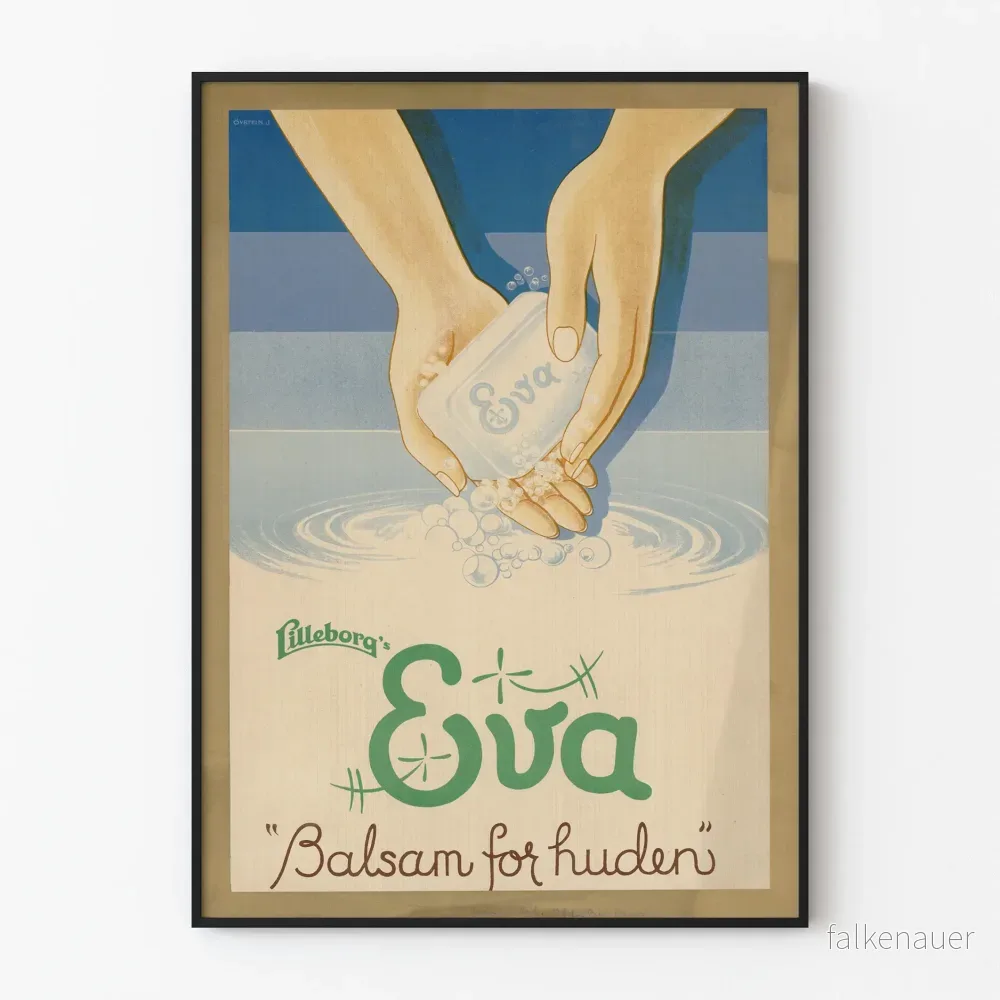 Vintageposter Lilleborg Eva - Hudbalsam
