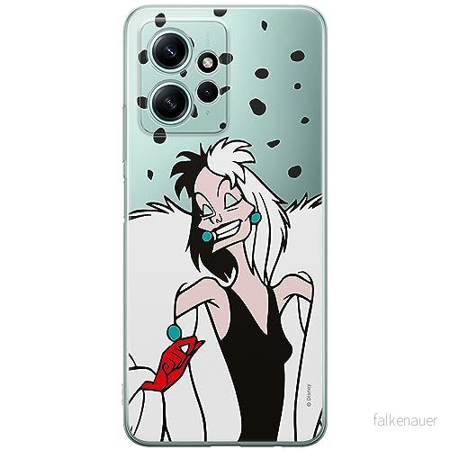 ERT GROUP mobiltelefonfodral för Xiaomi REDMI NOTE 12 4G originalt och officiellt licensierat Disney mönster Cruella 004 optimalt anpassad till formen på mobiltelefonen, gedeeltelijk transparant 5905511950934