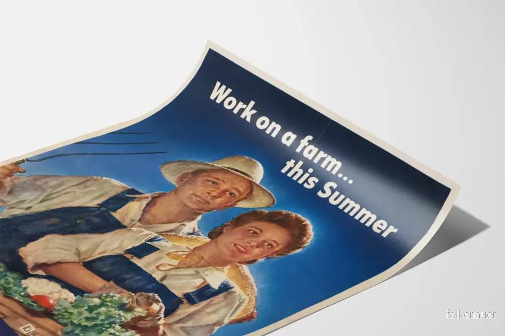 Vintageposter för sommararbete inom jordbruket - Bild 3