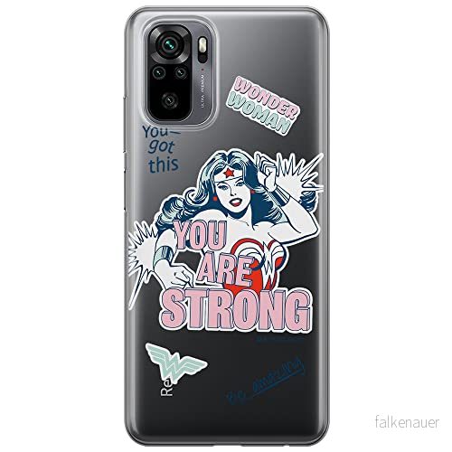 ERT GROUP mobiltelefonfodral för Xiaomi REDMI NOTE 10/ 10S originalt och officiellt licensierat DC mönster Wonder Woman 025 optimalt anpassad till formen på mobiltelefonen, gedeeltelijk transparant 5903932934144