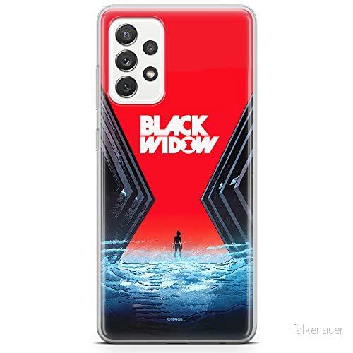 ERT GROUP mobiltelefonfodral för Samsung A52 5G / LTE 4G A52S originalt och officiellt licensierat Marvel mönster Black Widow 001, fodral tillverkad av TPU plast 5904805455704
