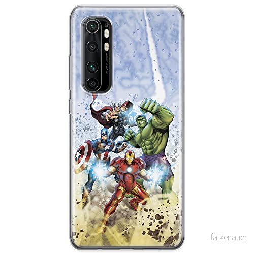 ERT GROUP mobiltelefonfodral för Xiaomi MI NOTE 10 Lite originalt och officiellt licensierat Marvel mönster Avengers 003 optimalt anpassad till formen på mobiltelefonen, fodral tillverkad av TPU plast 5904805591860