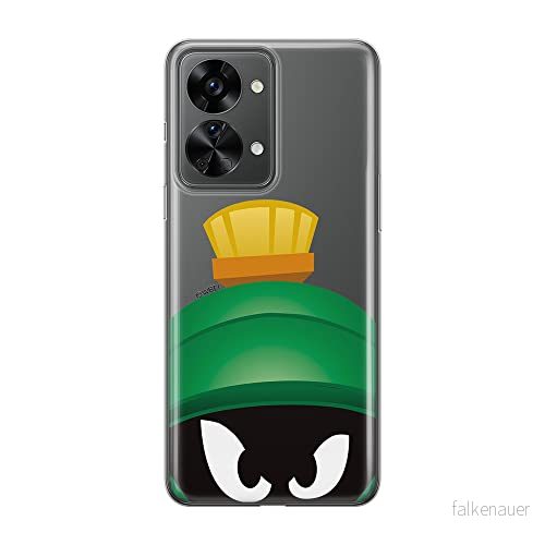 ERT GROUP mobiltelefonfodral för Oneplus NORD 2T 5G originalt och officiellt licensierat Looney Tunes mönster Marwin 001 optimalt anpassad till formen på mobiltelefonen, gedeeltelijk transparant 5905511280857