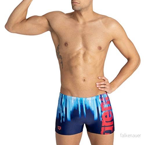 Arena badshorts för män ritning navy Multi 32 3468336437681