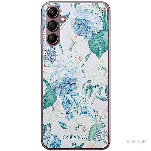 ERT GROUP mobiltelefonfodral för Samsung A14 4G/5G originalt och officiellt licensierat Babaco mönster Flowers 028 optimalt anpassad till formen på mobiltelefonen, fodral tillverkad av TPU plast 5905511831950