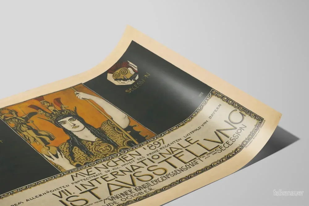 Vintageposter VII:e internationella konstutställningen München 1897 - Bild 2
