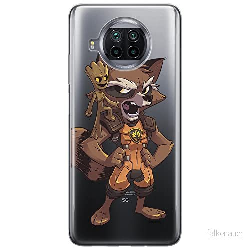ERT GROUP mobiltelefonfodral för Xiaomi REDMI NOTE 9T originalt och officiellt licensierat Marvel mönster Guardians of the Galaxy 018 anpassad till formen på mobiltelefonen, gedeeltelijk transparant 5904805648700