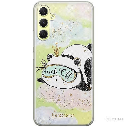 ERT GROUP mobiltelefonfodral för Samsung A34 5G originalt och officiellt licensierat Babaco mönster Panda 001 optimalt anpassad till formen på mobiltelefonen, gedeeltelijk transparant 5905511777104