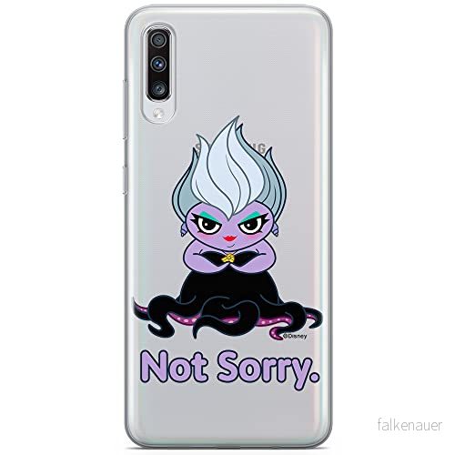 ERT GROUP mobiltelefonfodral för Samsung A70 originalt och officiellt licensierat Disney mönster Ursula 004 optimalt anpassad till formen på mobiltelefonen, gedeeltelijk transparant 5905131460172