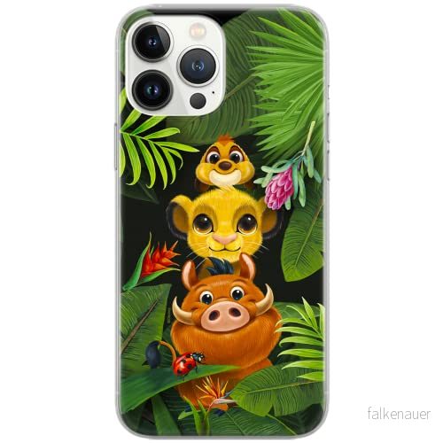 ERT GROUP mobiltelefonfodral för Iphone 13 PRO originalt och officiellt licensierat Disney mönster Simba and Friends 003 Vit optimalt anpassad, fodral tillverkad av TPU plast 5903932924534