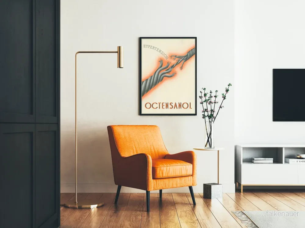 Vintageposter för Octensanol mot högt blodtryck - Bild 2