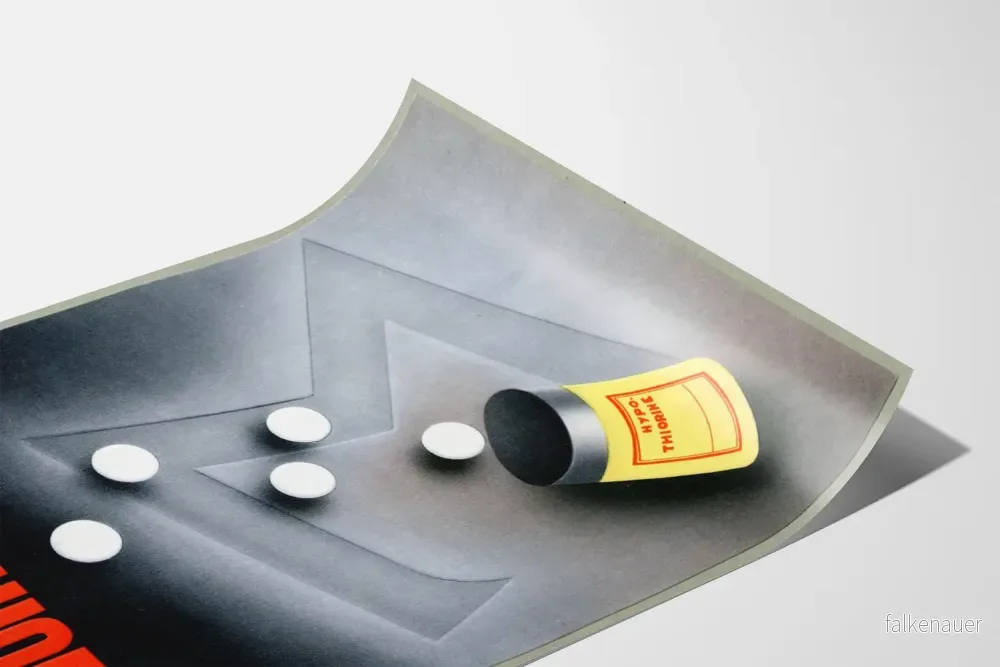 Vintageposter Hypo-Thiorine för medicinsk väggdekoration - Bild 3