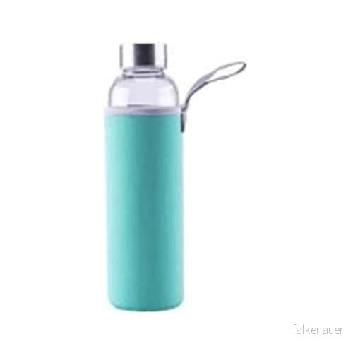 axentia Unisex vattenflaska för vuxna av glas, turkos, 1 l 4005437278585