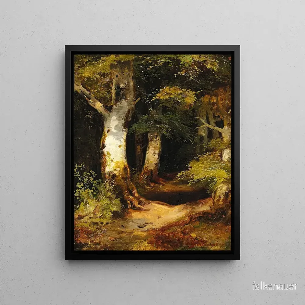 Målning Waldweg - Albert Zimmermann | Konsttryck