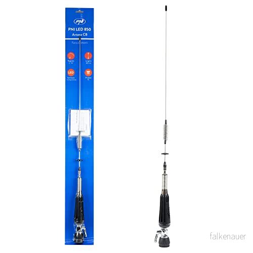 Fällbar CB PNI LED 850 antenn, 85 cm, 26 28 MHz, 300 Watt, lyser under överföring, PL gänga typ, utan tillbehör 5949066527777