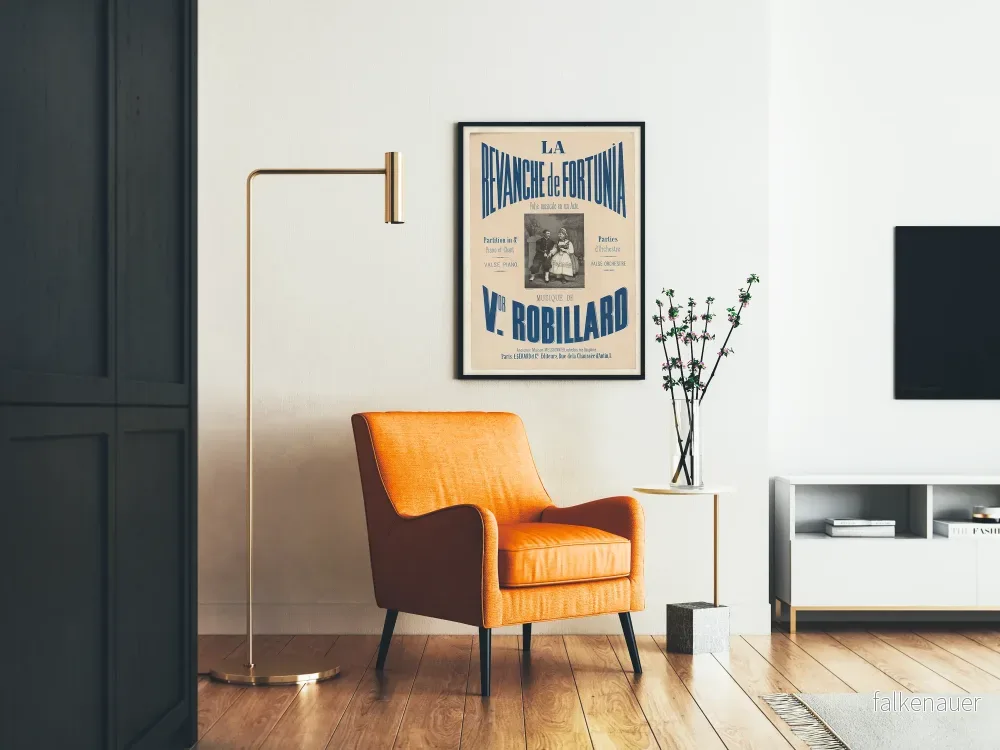 Vintageposter La Revanche de Fortunia - Musikväggdekoration - Bild 2