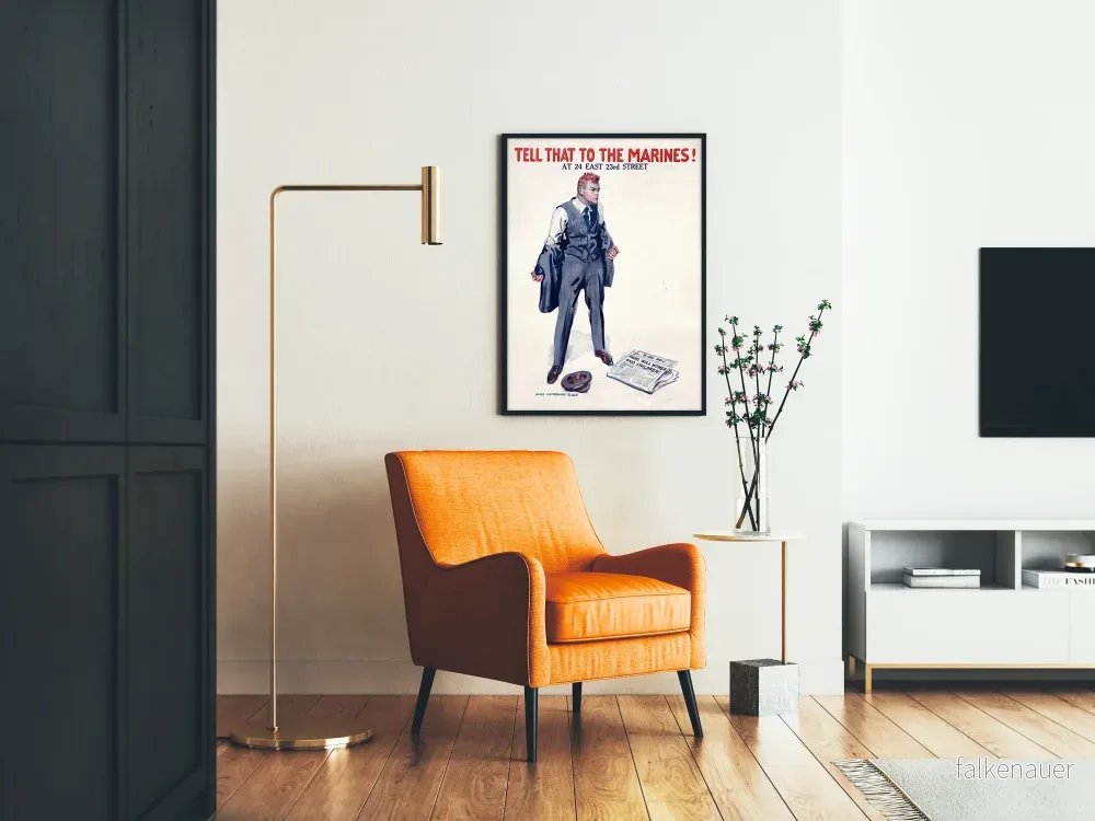 Vintageposter Tell That to the Marines Väggdekoration - Bild 2