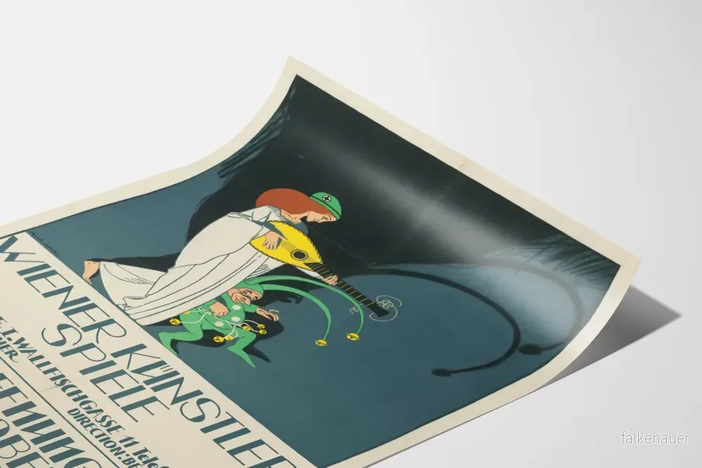 Vintageaffisch Wiener Künstler Spiele för väggdekoration - Bild 3