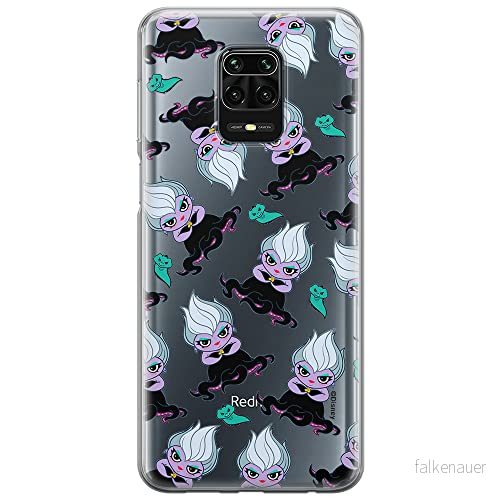 ERT GROUP mobiltelefonfodral för Xiaomi REDMI NOTE 9 PRO/ 9S originalt och officiellt licensierat Disney mönster Ursula 005 optimalt anpassad till formen på mobiltelefonen, gedeeltelijk transparant 5905131467676