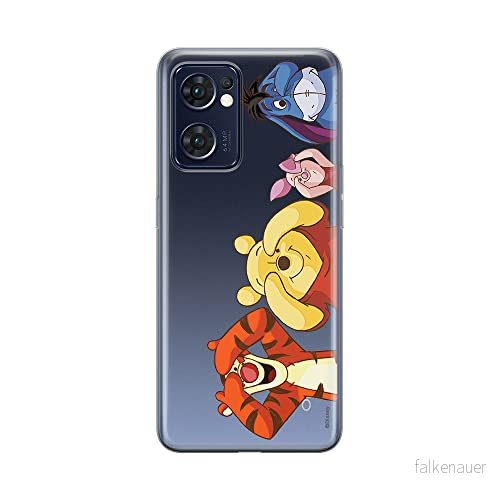 ERT GROUP mobiltelefonfodral för Oppo RENO 7 5G originalt och officiellt licensierat Disney mönster Winnie the Pooh and Friends 036 anpassad till formen på mobiltelefonen, gedeeltelijk transparant 5905511310691