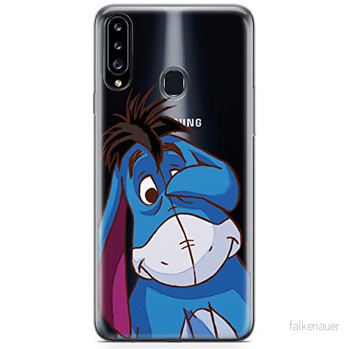 ERT GROUP mobiltelefonfodral för Samsung A20S originalt och officiellt licensierat Disney mönster Winnie the Pooh and friends 037 anpassad till formen på mobiltelefonen, gedeeltelijk transparant 5903537556970